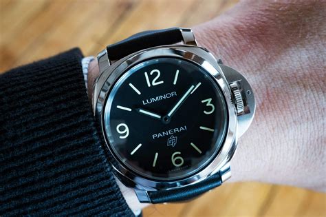 panerai luminor base logo 3 days acciaio|luminor panerai budget watch.